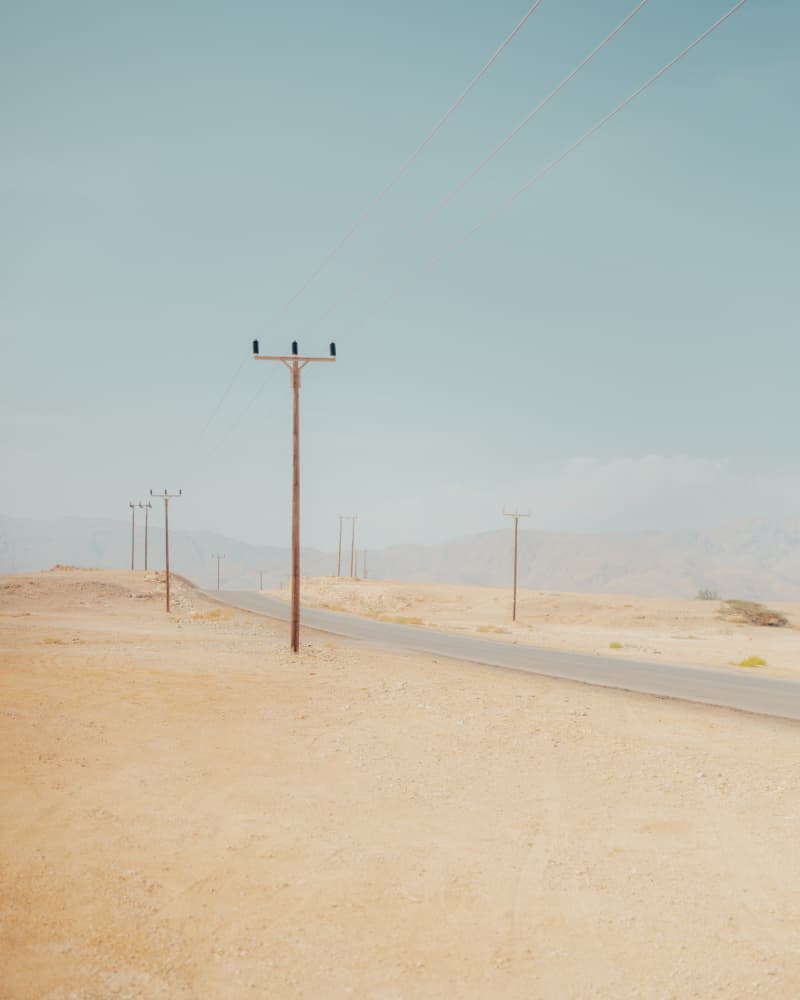 Quiet Desert Road by Witold Ziomek — canvas wall art