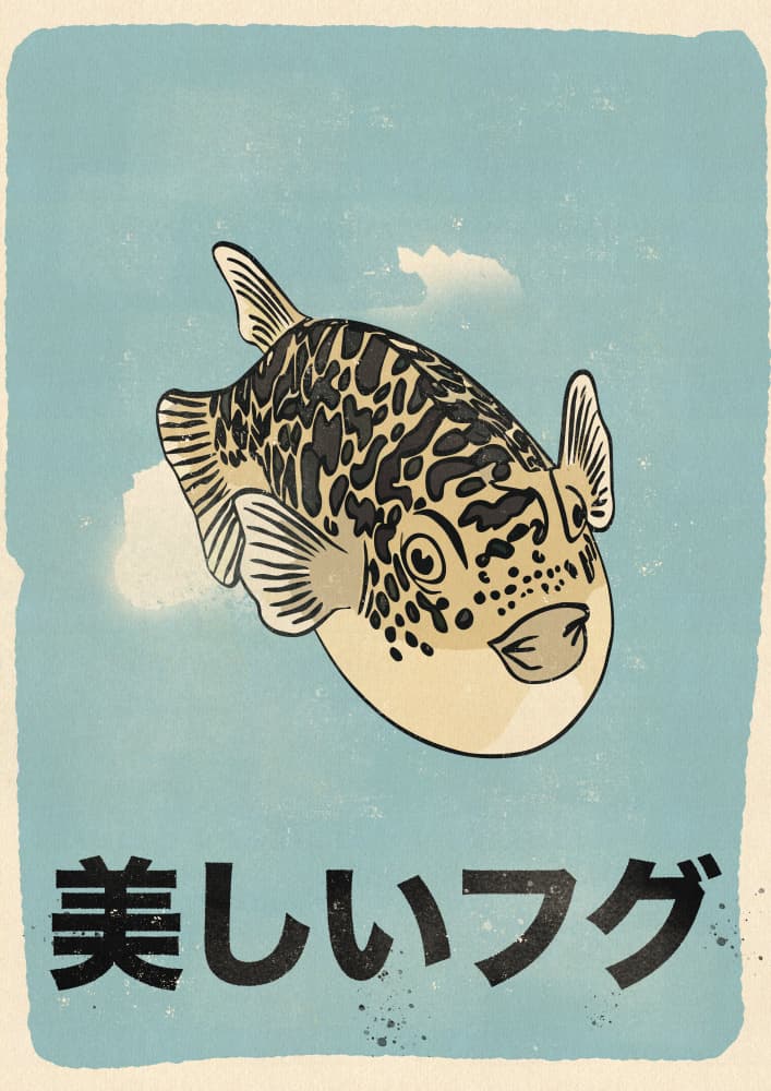 Beautiful Fugu by Nicholas — canvas wall art
