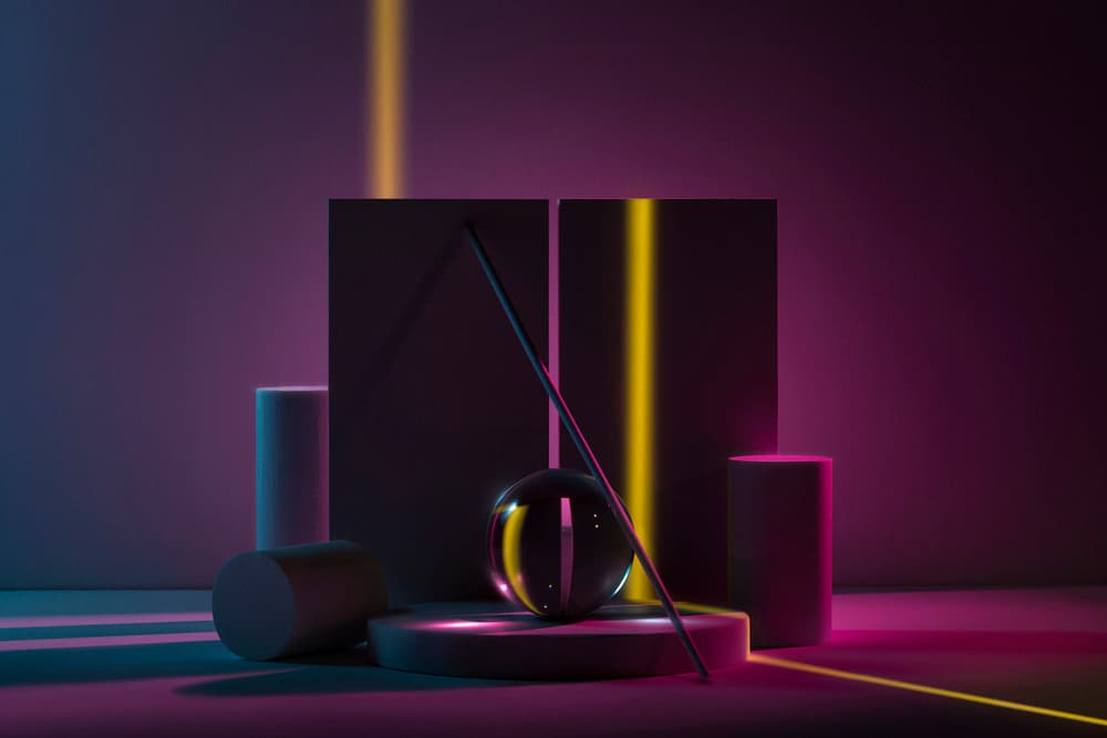 Vibrant Geometric Light by Isma Yunta — canvas wall art