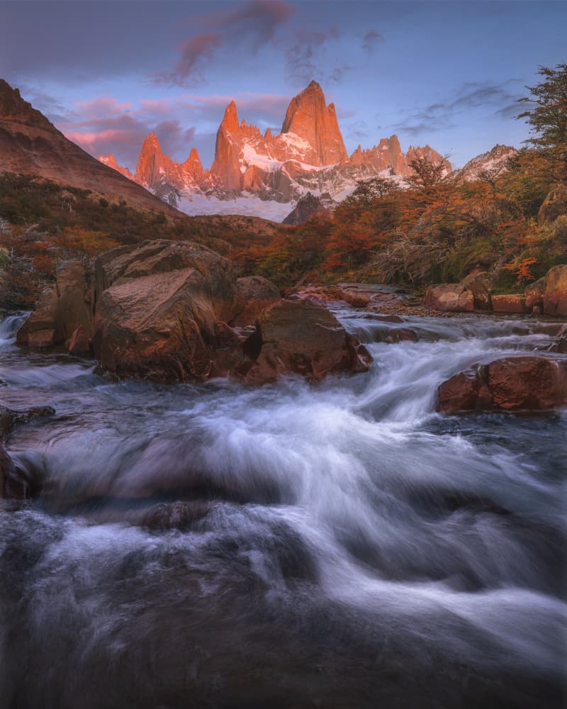 Fitz Roy Autumn Sunrise by Baldea Victor-Emilian — canvas wall art