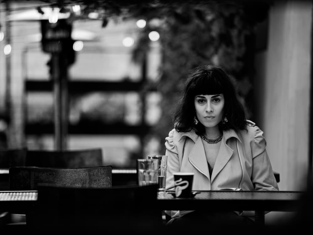 Urban Cafe Portrait by Julien Oncete — canvas wall art