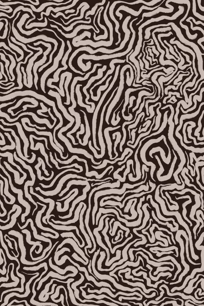 Abstract Maze Lines by Treechild — canvas wall art