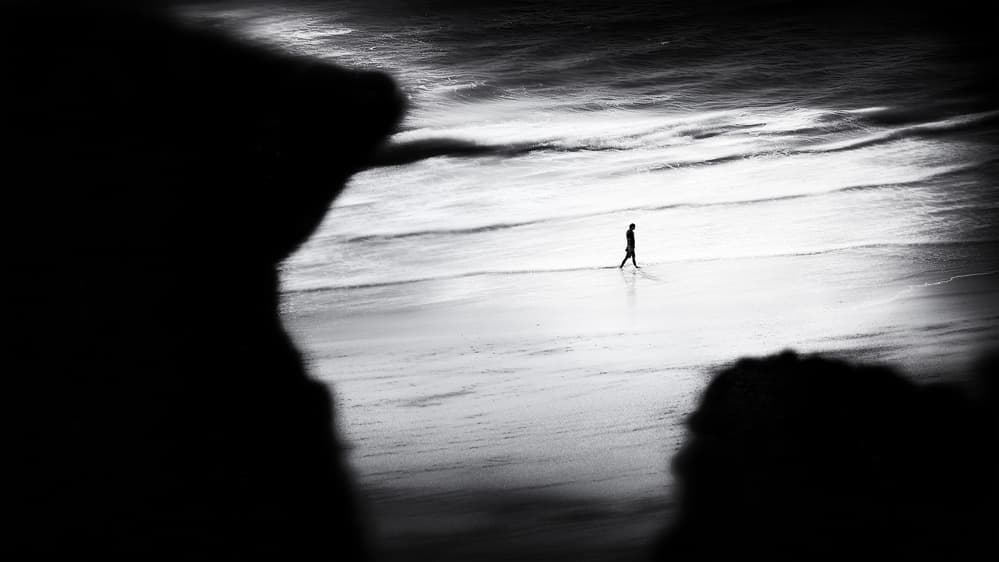 Coastal Solitude by Ina Tänzer — canvas wall art