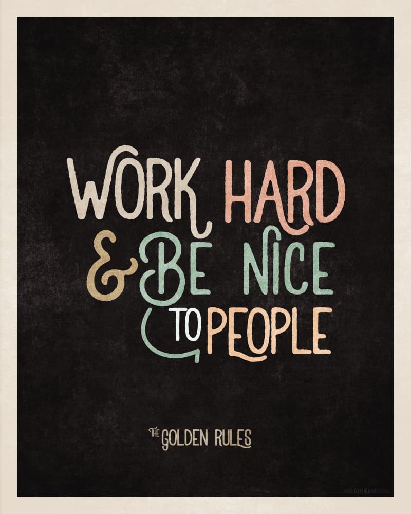 Golden Life Motto by Emel Tunaboylu — canvas wall art