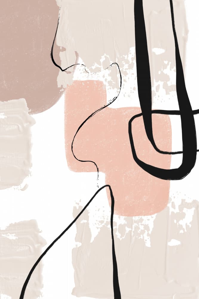 Soft Abstract Lines by Sally Ann Moss — canvas wall art