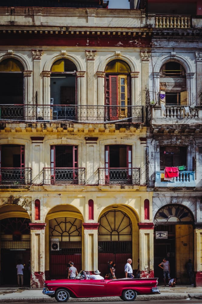 Havana Vintage Car by Koji Morishige — canvas wall art