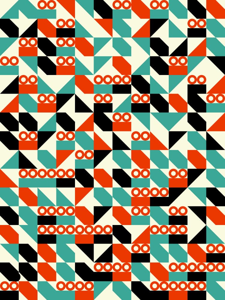 Modern Geometric Pattern by Petr Strnad — canvas wall art