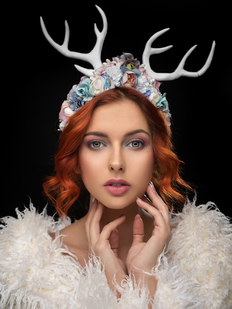 Winter Antler Beauty by Martin Krystynek MQEP — canvas wall art