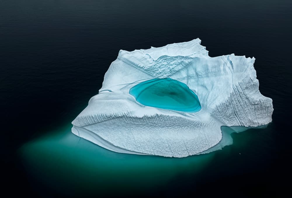 Iceberg's Turquoise Eye by Jennifer Lu — canvas wall art