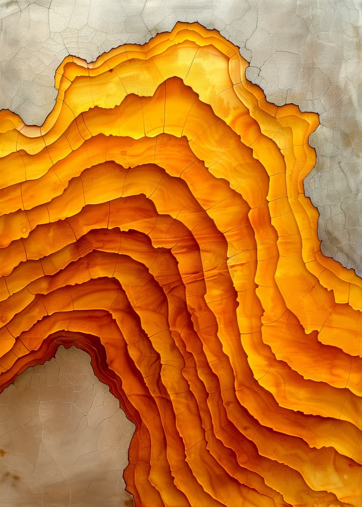 Golden Layered Textures by Justyna Jaszke — canvas wall art