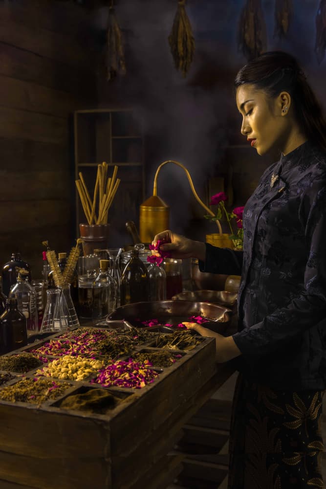 Herbalist's Ancient Craft by Agus Adriana — canvas wall art