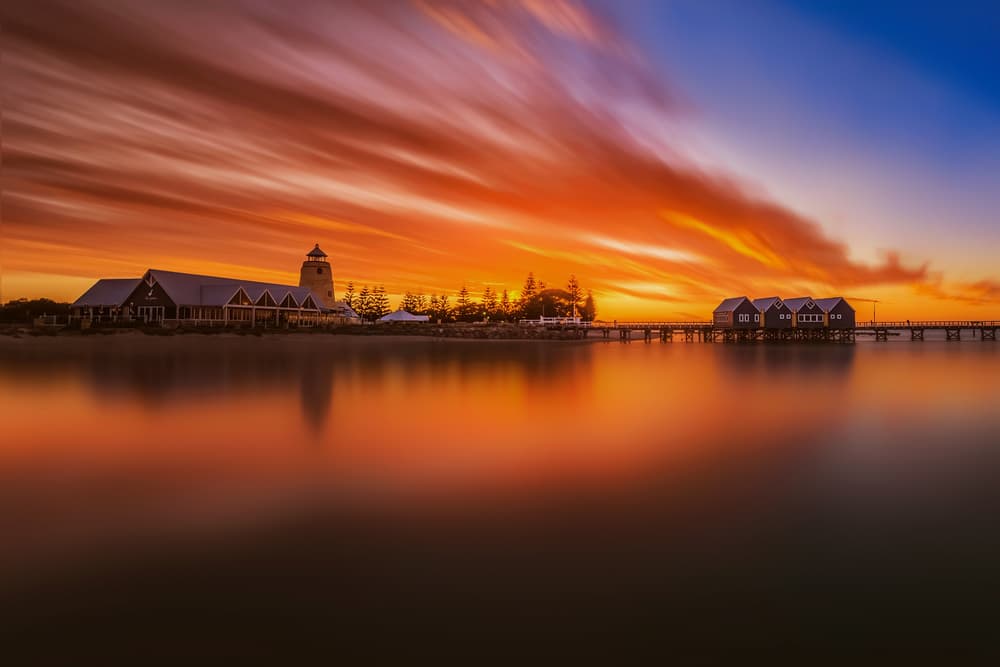 Vibrant Coastal Sunset by Despird Zhang — canvas wall art