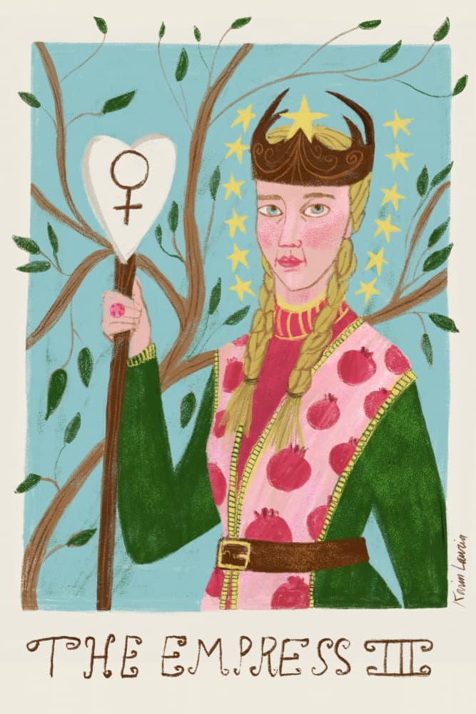The Empress Tarot by Karin Lauria — canvas wall art