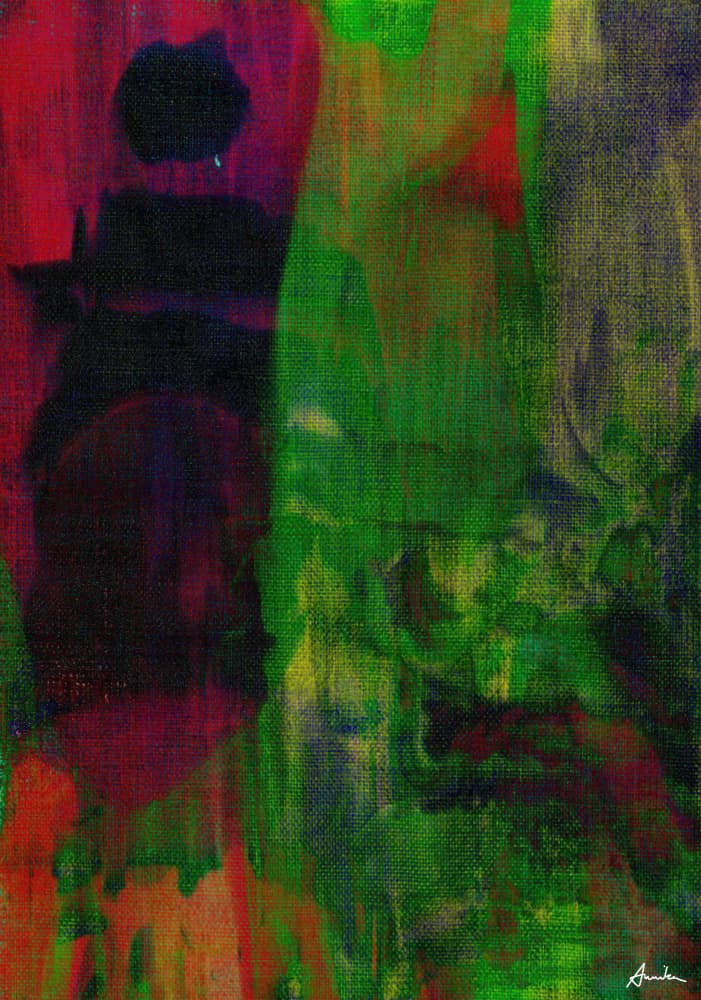 Vibrant Abstract Drama by Annika John — canvas wall art