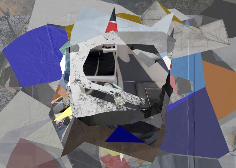 Abstract Fragmented Geometry by Stefan Fransson — canvas wall art