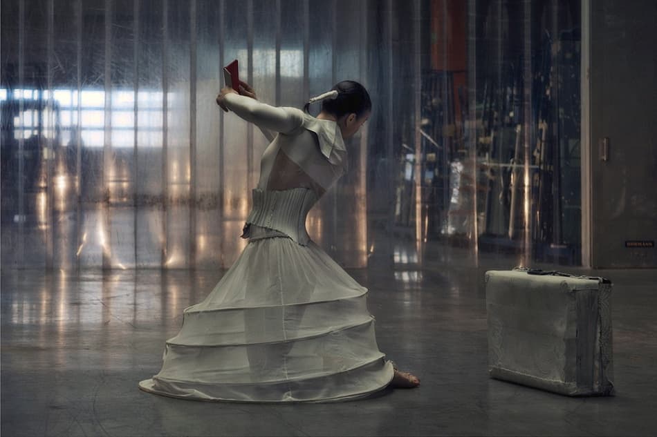 Elegant Industrial Dance by Jure Kravanja — canvas wall art