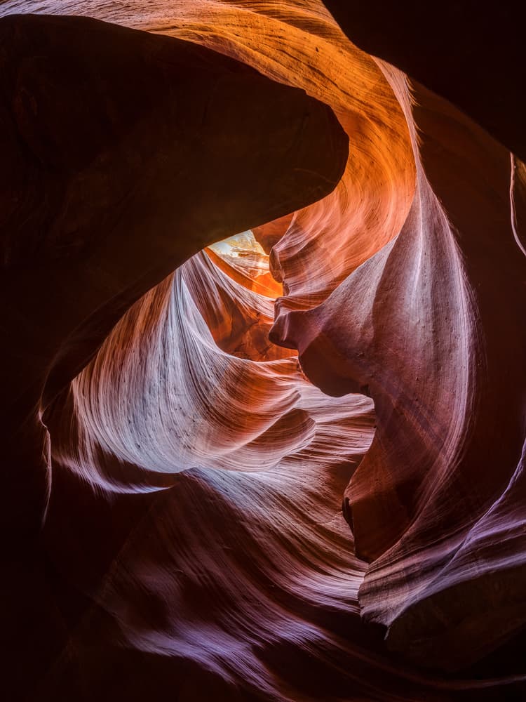 Vibrant Slot Canyon Light by Sandipan Biswas — canvas wall art