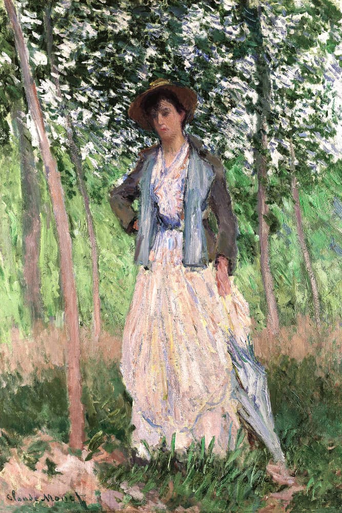 The Stroller (1887) by Claude Monet — canvas wall art