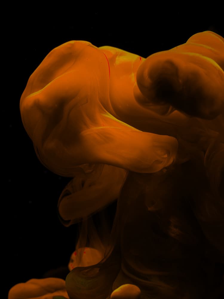 Dynamic Amber Swirl by engin akyurt — canvas wall art