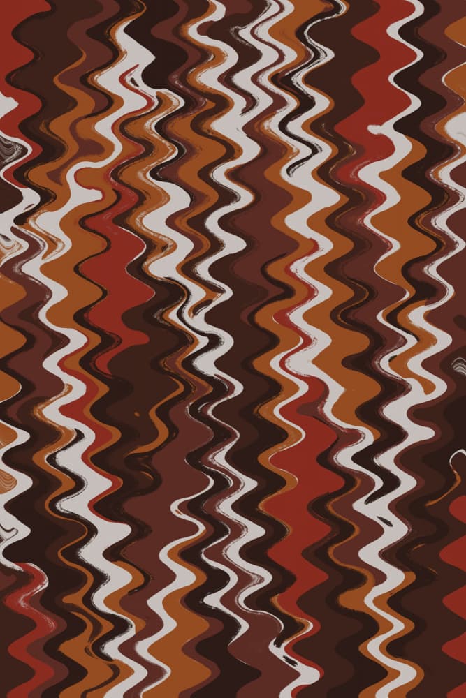 Crimson Wavescape by Treechild — canvas wall art