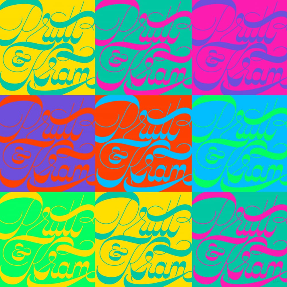 Colorful Pop Art Typography by Sofie Björkgren-Näse — canvas wall art