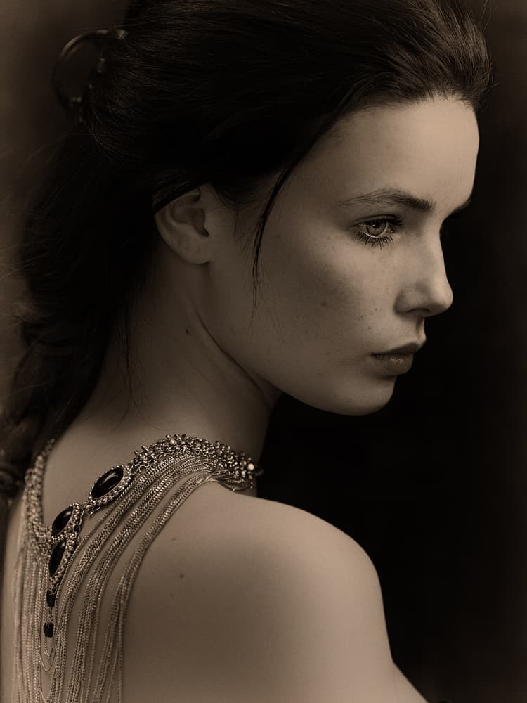 Adorned Woman's Gaze by Jacob Tuinenga — canvas wall art