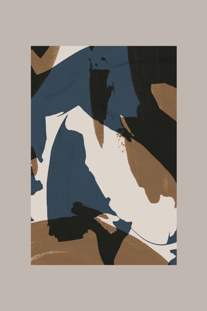 Abstract Brush Strokes 60 by Mareike Böhmer — canvas wall art