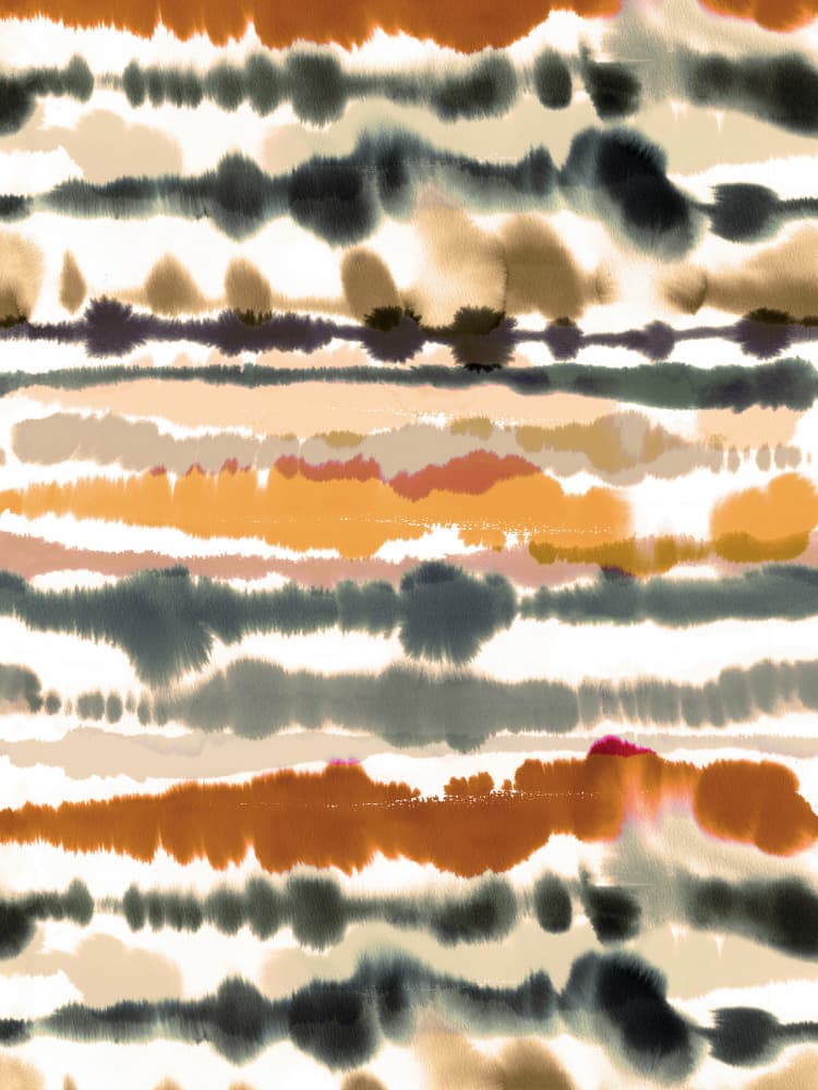 Fluid Earthy Stripes by Ninola Design — canvas wall art