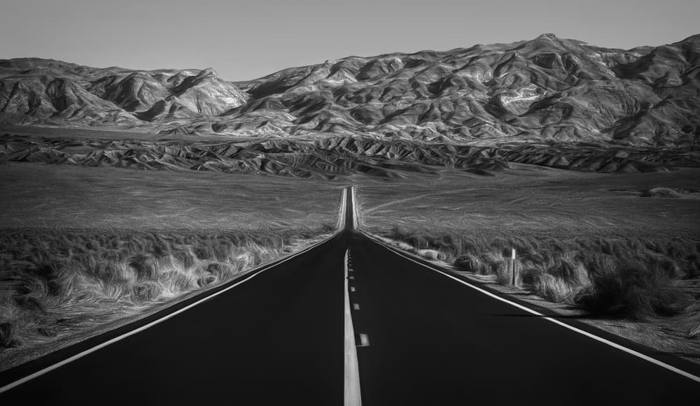 Endless Desert Highway by Roxana Labagnara — canvas wall art