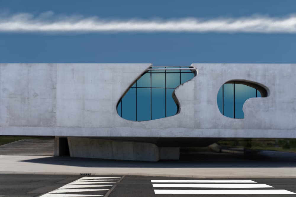 Modern Organic Architecture by Luc Vangindertael (laGrange) — canvas wall art
