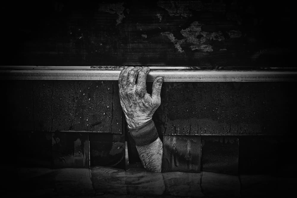 Gritty Industrial Grip by Rob Li — canvas wall art