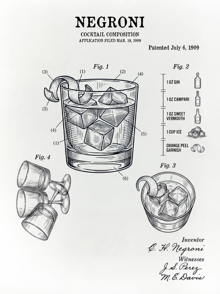 Negroni Cocktail Patent
