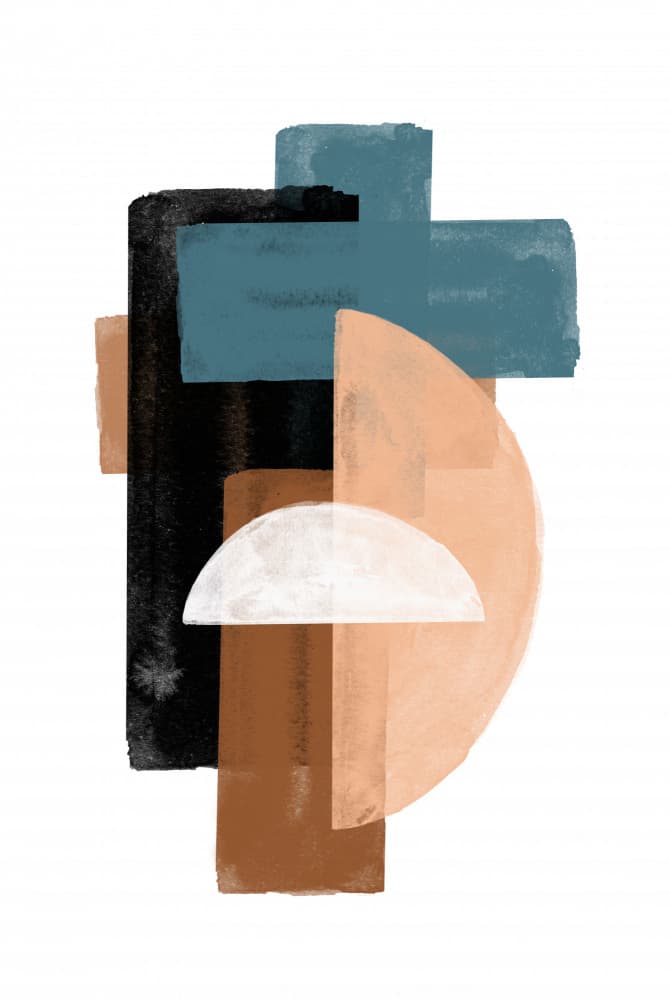 Geometric Harmony by THE MIUUS STUDIO — canvas wall art