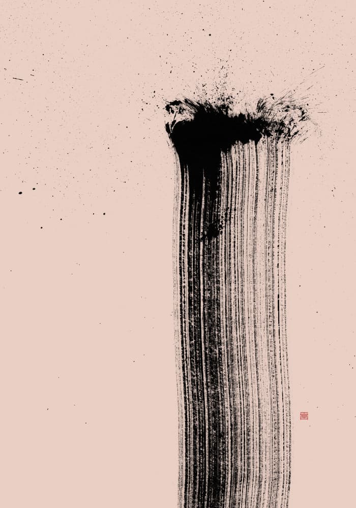 Zen Ink Splash by Thoth Adan — canvas wall art