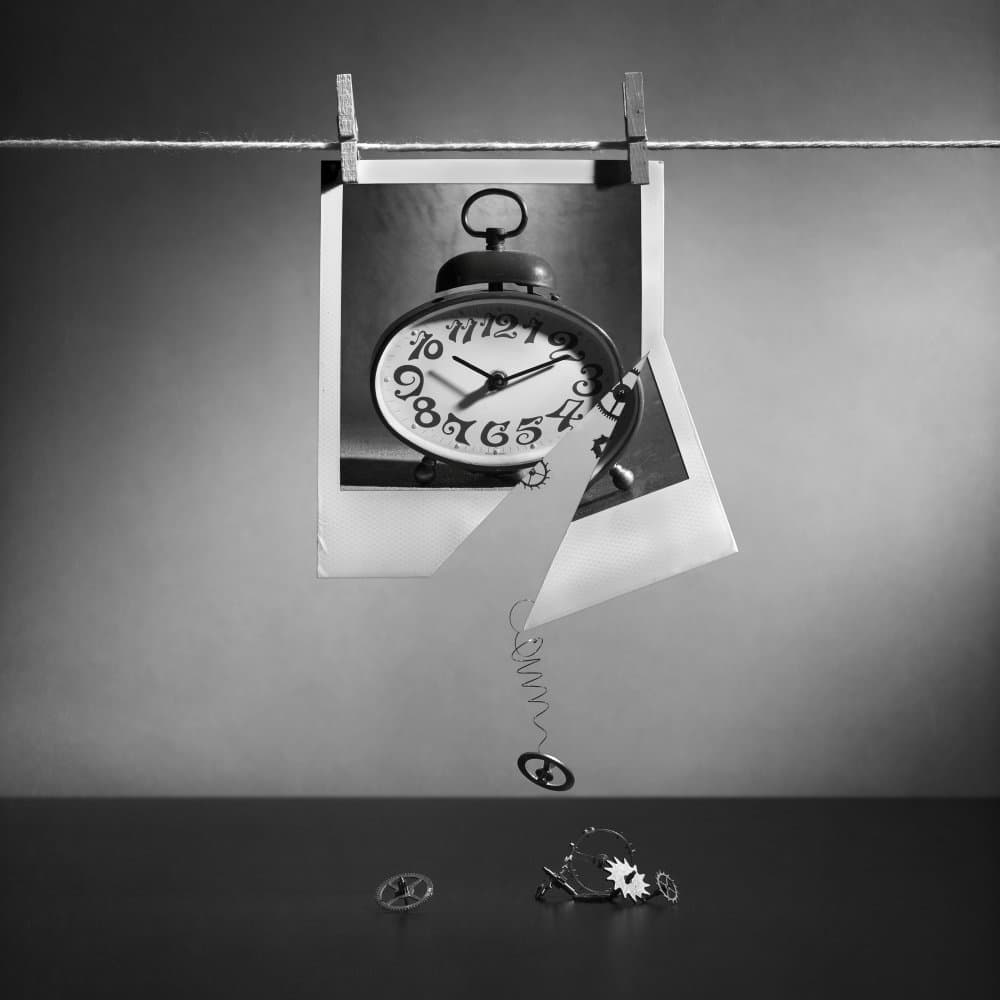 Broken Time Deconstructed by Victoria Glinka — canvas wall art