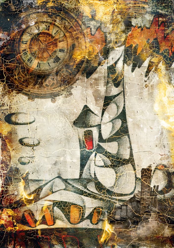 Vintage Clockwork House by Rafal Kulik — canvas wall art