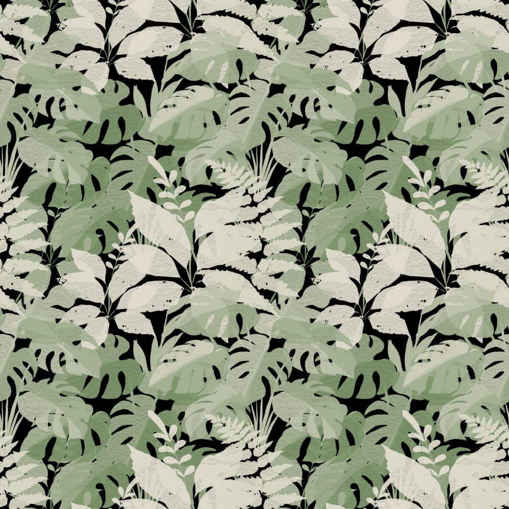 Muted Tropical Foliage by Josie George — canvas wall art