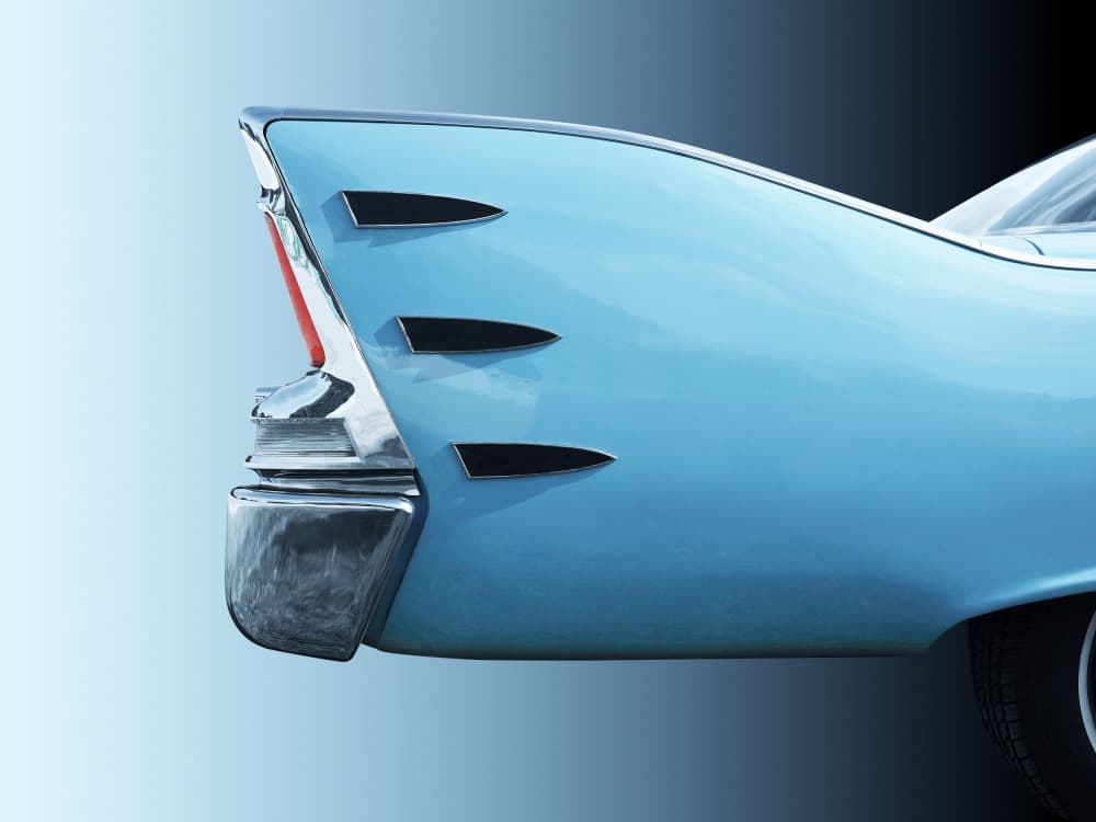 Vintage Blue Tailfin by Beate Gube — canvas wall art