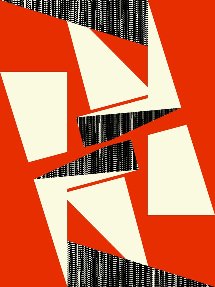 Bold Abstract Geometry by Petr Strnad — canvas wall art