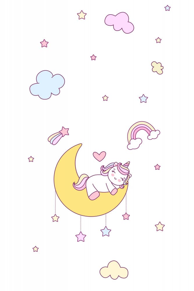 Cute Unicorn Dreams by Xuan Thai — canvas wall art