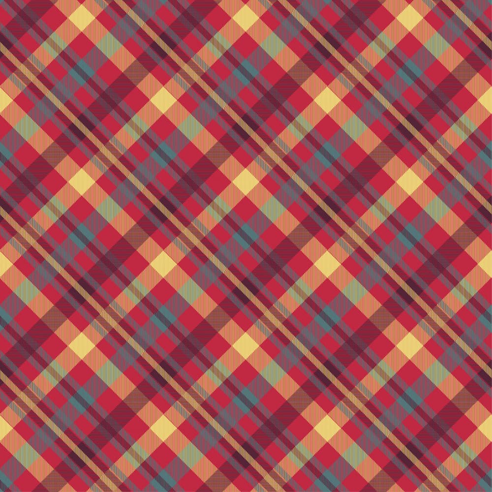 Warm Tartan Plaid by Marika Barsrsind — canvas wall art