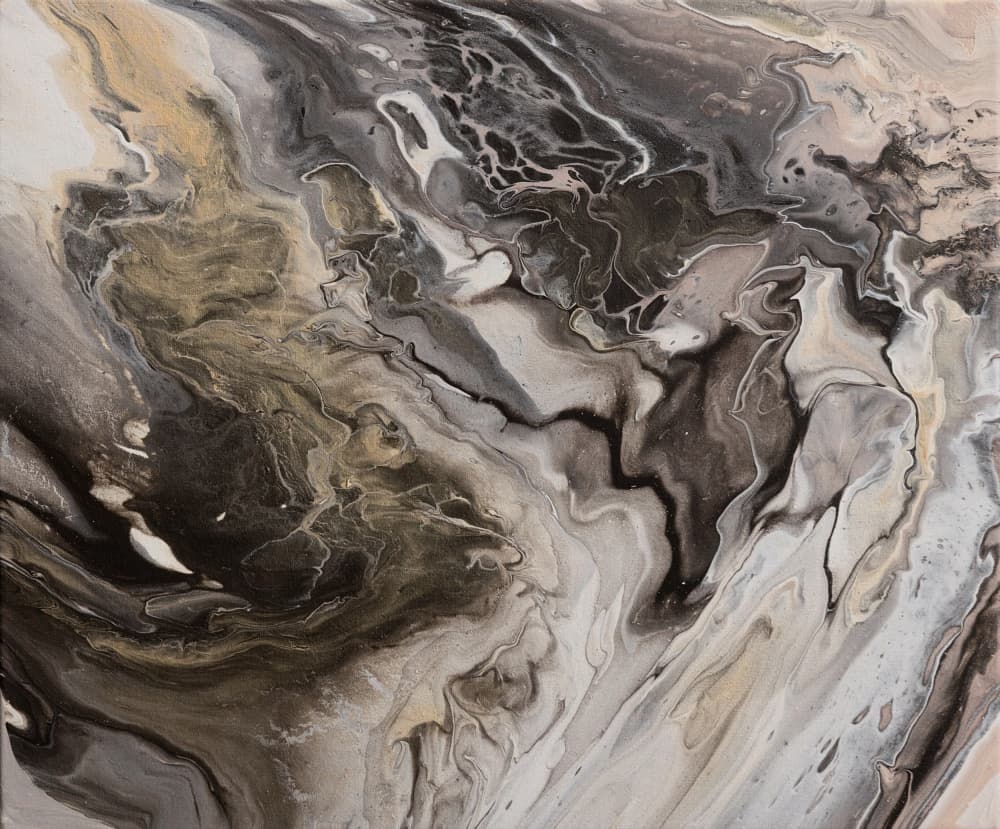 Elegant Marbled Flow by Anastasiya Devochkina — canvas wall art