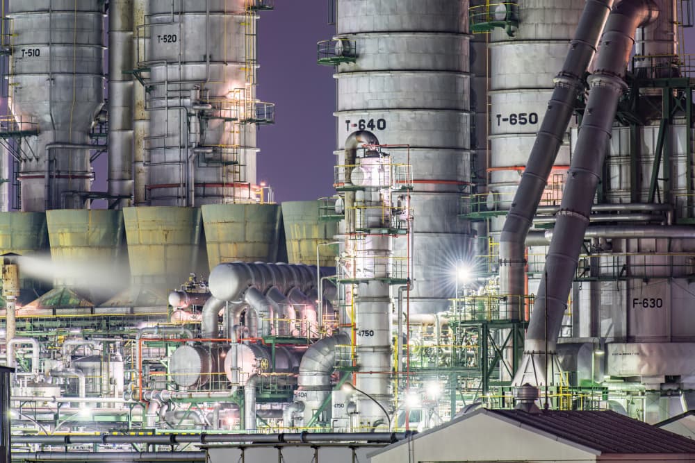 Industrial Night Glow by Kobayashi Tetsurou — canvas wall art
