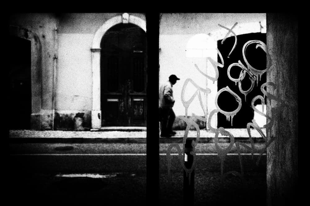 Urban Man Walking by Paulo Abrantes — canvas wall art