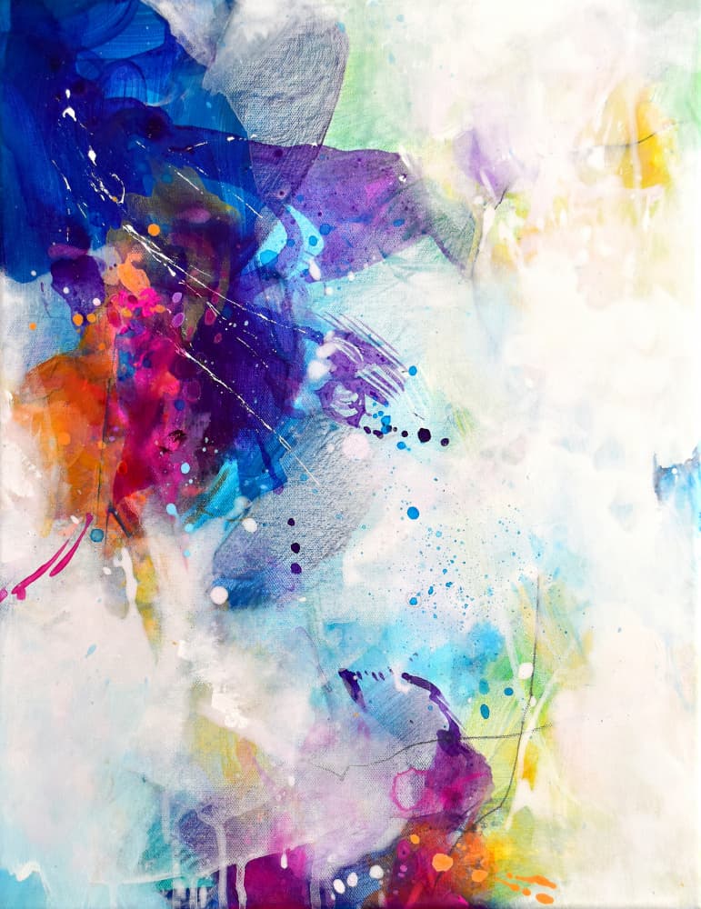 Vibrant Abstract Flow by Kirsten Handelmann — canvas wall art