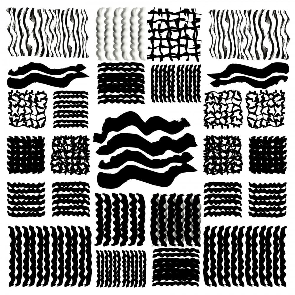 Abstract Brushstroke Patterns by cartissi — canvas wall art