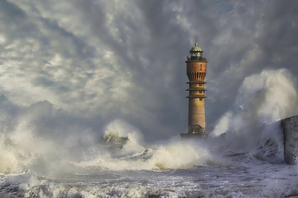 Dramatic Coastal Storm by Stéphane Pecqueux — canvas wall art