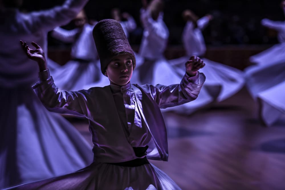 Sufi Whirling Ceremony by Irene Perovich — canvas wall art