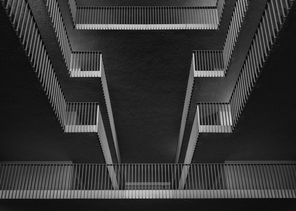 Modern Geometric Architecture by Theo Luycx — canvas wall art