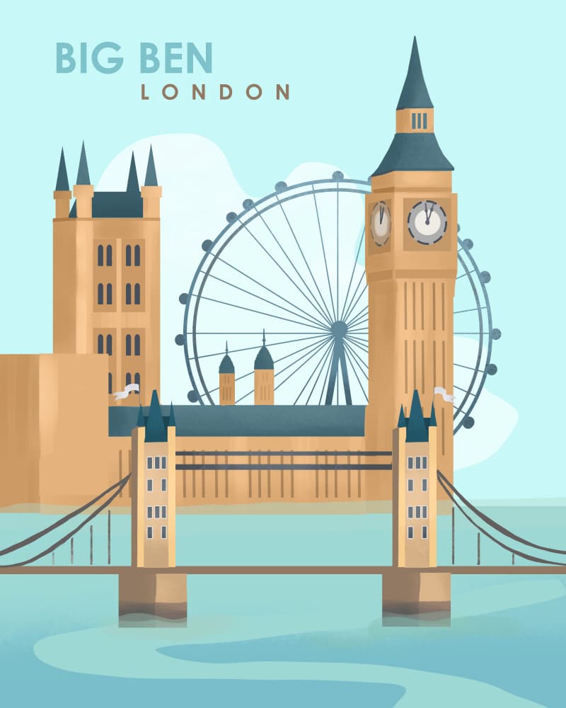 London (2) by Petra Lizde — canvas wall art